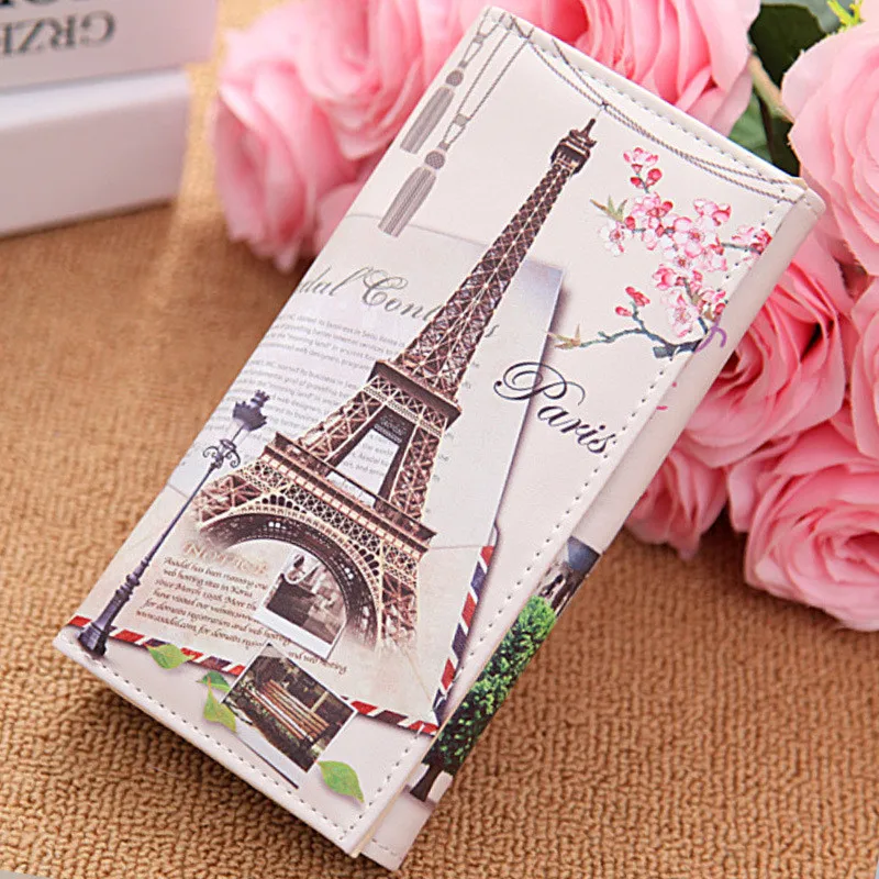 2016 Fashion Women Wallet Clutch Purses Long Graffiti Pattern Embossed Coin Leather Dollar price Female Purse Carteras