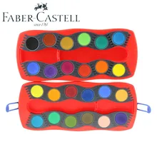 Faber Castell 24 цвета Дети Твердые акварельные краски с капюшоном и принтом подарок для ребенка