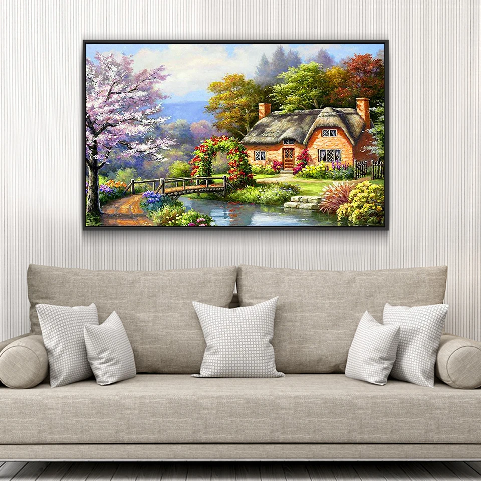 Diamond Embroidery Landscape Lodge Full Display Diamond Painting Scenery Rhinestone Cross Stitch Mosaic Kit Home Decor a1314 Diamond Embroidery Landscape Lodge Full Display Diamond Painting Scenery Rhinestone Cross Stitch Mosaic Kit Home Decor a1314