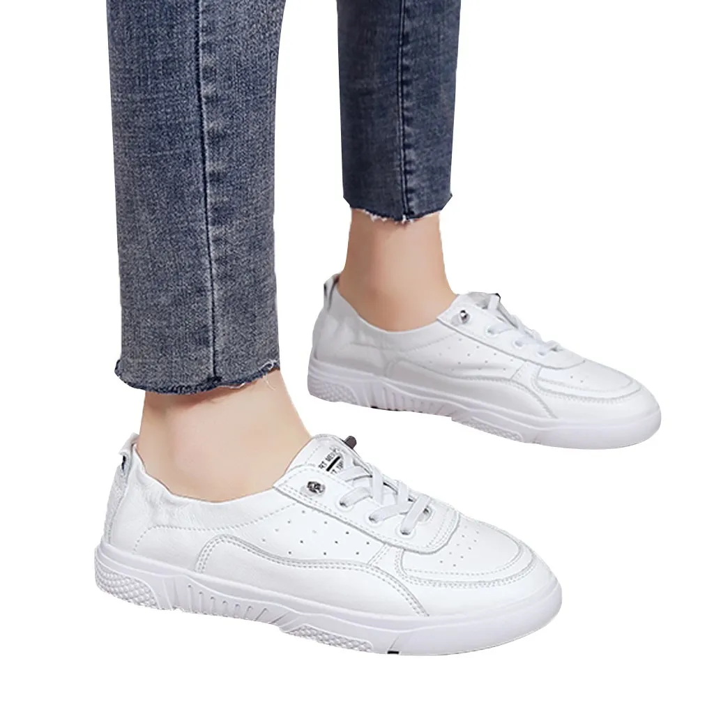 

SAGACE Women's spring and summer white shoes casual breathable versatile flat-bottomed sneakers high quality new listing 2019