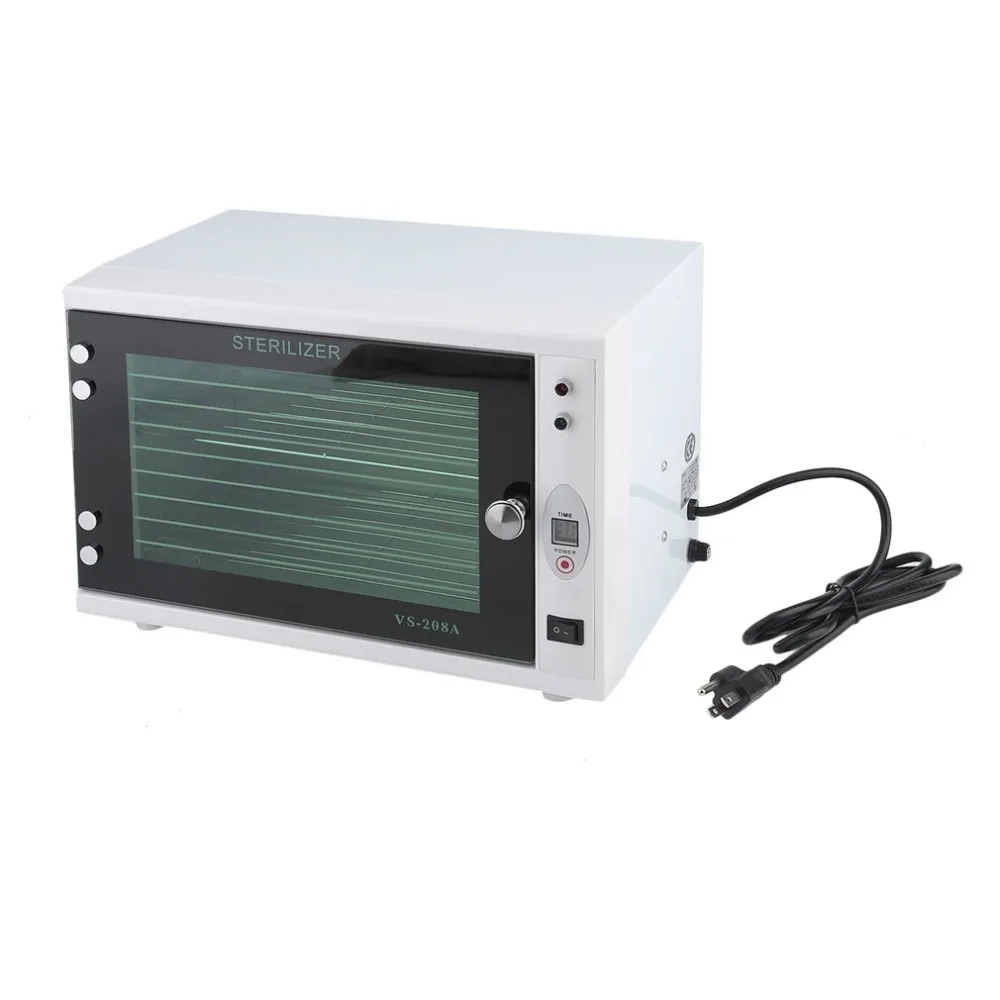 

8L UV Tool Sterilizer Cabinet Disinfection Cabinet Timer Timing Sterilization Manicure Nail Salon Tattoo Cabinet Sterilizer US