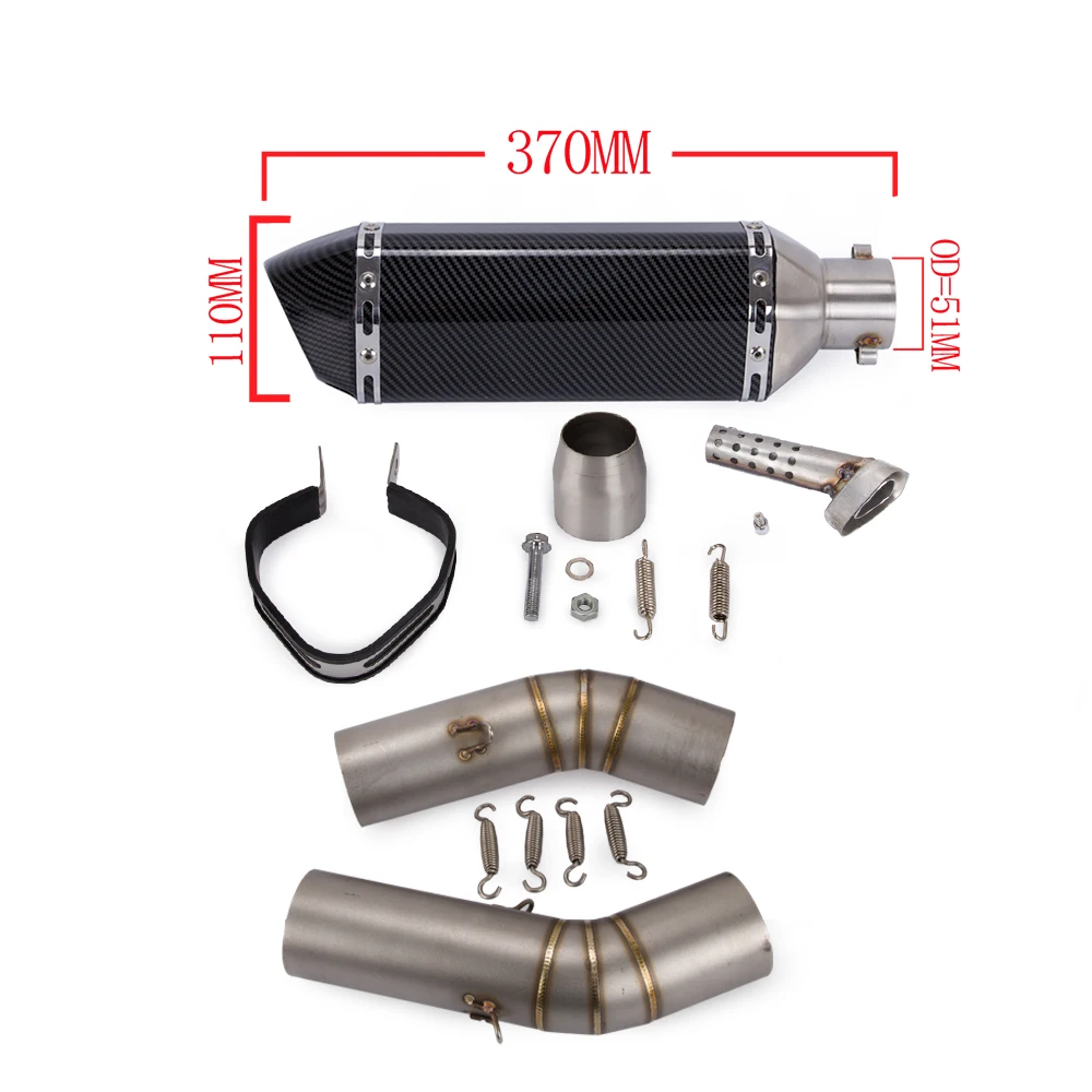 Мотоцикл выхлопной системы слипоны средней трубы ссылку глушитель для Ducati 848 EVO 1098 1198 848 S/R не streetfighter 848