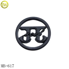 MB617 пользовательские моды цвет золотистый Металлический Логотип Этикетка бирка для сумки