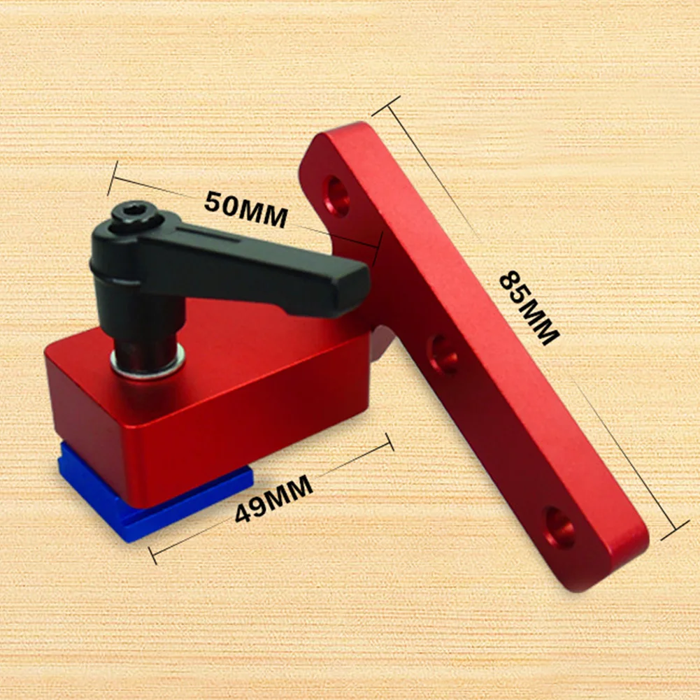 Прочный деревообрабатывающий инструмент, алюминиевый сплав, точная Т-образная дорожка для раздвижного желоба, ограничитель длины, Торцовочная дорожка, остановка, простота в эксплуатации