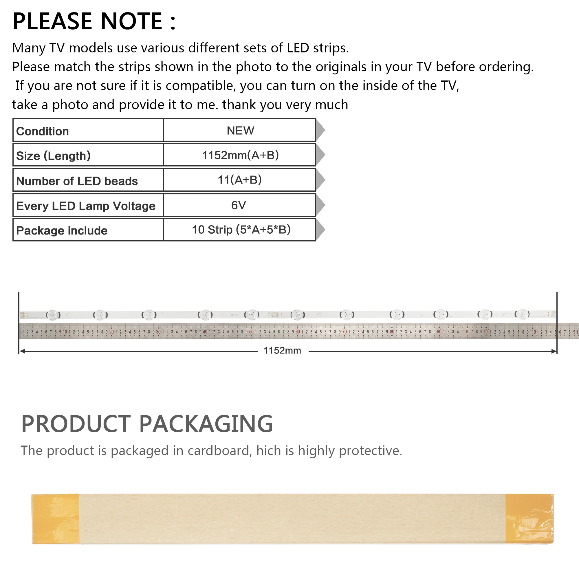 Светодиодный фонарь для LG Innotek DRT 3,0 5"_ A/B type Rev01_140107 55LB650V 55LB5900 6916L-1833A 6916L-1834A 6901L-2988A NC550DUE-VCCP1