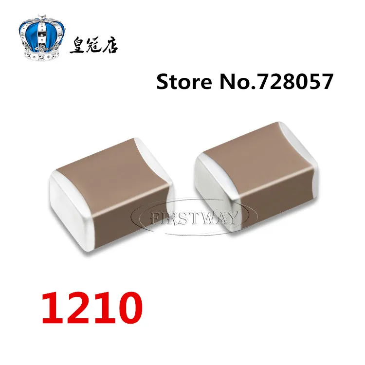 

1210 100UF 107K 25V X7R 30pcs/lot Free shipping SMD ceramic capacitors