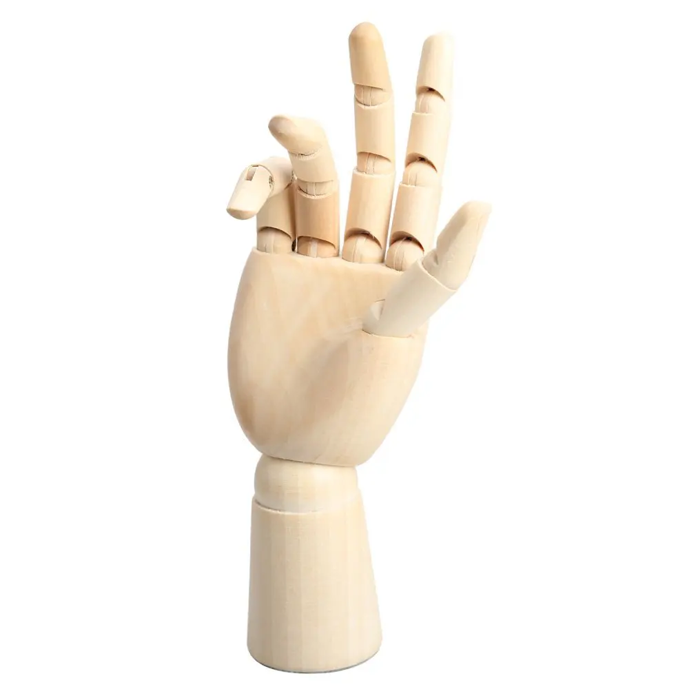 

18*6cm Wooden Articulated Right Hand Manikin Model Gift Art Alternatives