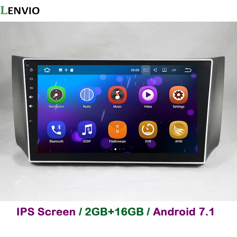 Lenvio 2G RAM Android 7.1 CAR Radio GPS Navigation For Nissan Sylphy 2013 2014 2015 2016 Stereo Audio car dvd player DAB+ BT IPS |