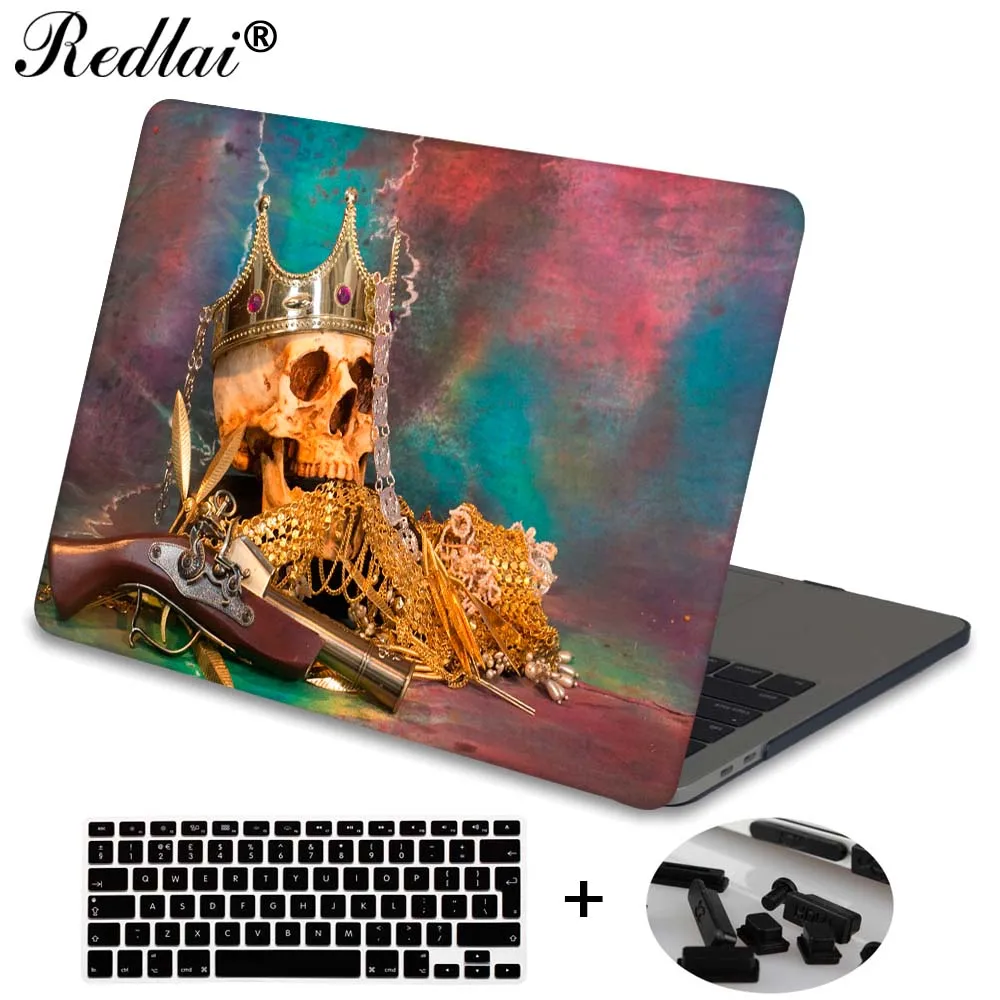 Skulls Print Plactis Hard Case For Apple Air 13/12/11 Pro 13/15 inch