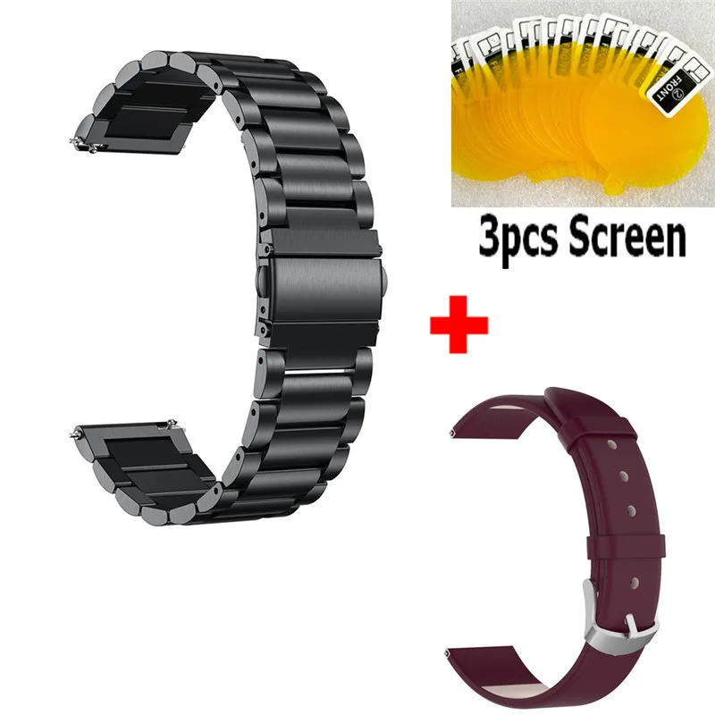 Color5 3 в 1 браслет ремешок для Garmin vivoactive 3 vivoactive3 ремешок для часов браслет для Garmin vivoactive 3 экран защитная пленка - Цвет: Color5