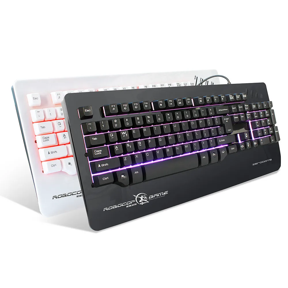 

Brand New Glowing Keyboard USB Keyboard Mechanical Gaming Ultimate Keyboard With Backlight computer