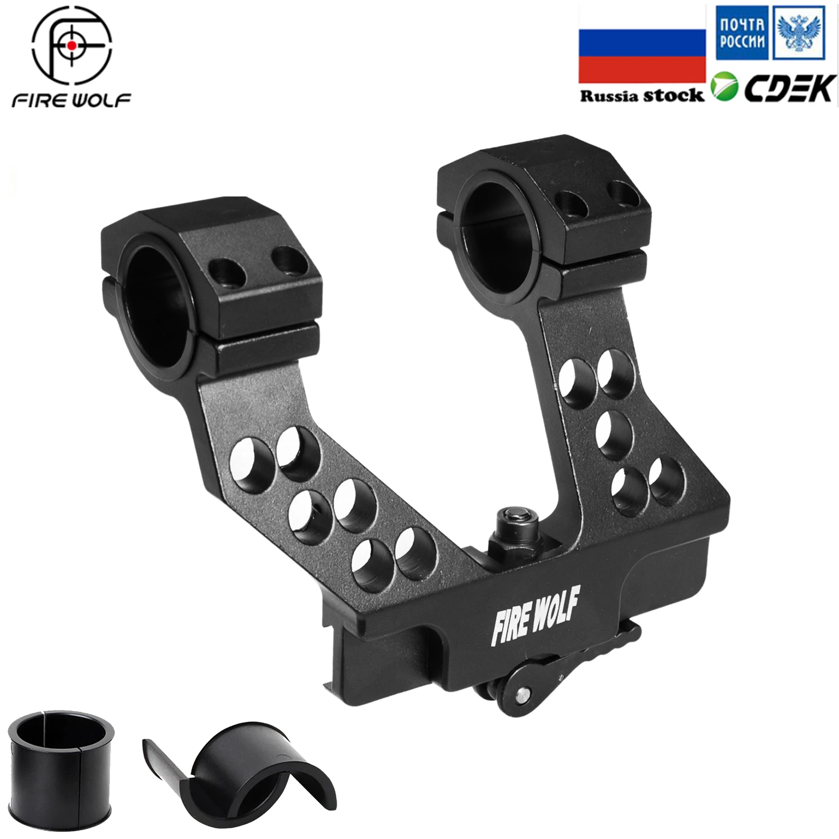 Montagem com Integral Anel para Ak47 Chegada Nova Caça Rápida Desanexar ak Trilho Lateral Escopo 1 Polegada 25mm - 30mm Preto 2 Cheap Acessórios e suporte de extensão