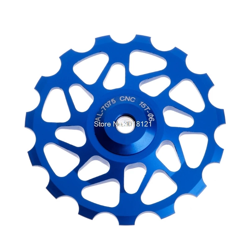 Велосипедный задний переключатель шкив горный MTB дорожный велосипед герметичные подшипники 15 т колеса - Цвет: Синий