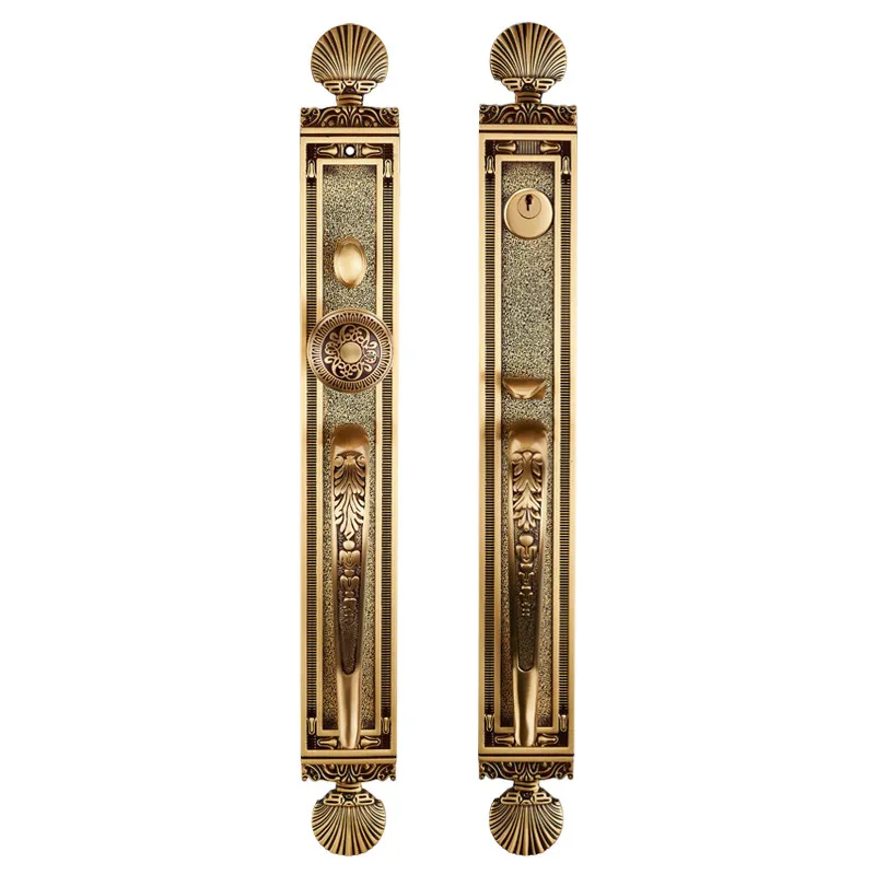 US $189.00 SOLID BRASS MATERIAL VILLA LOCK EURO GOLD COLOR FOR SINGLE DOOR