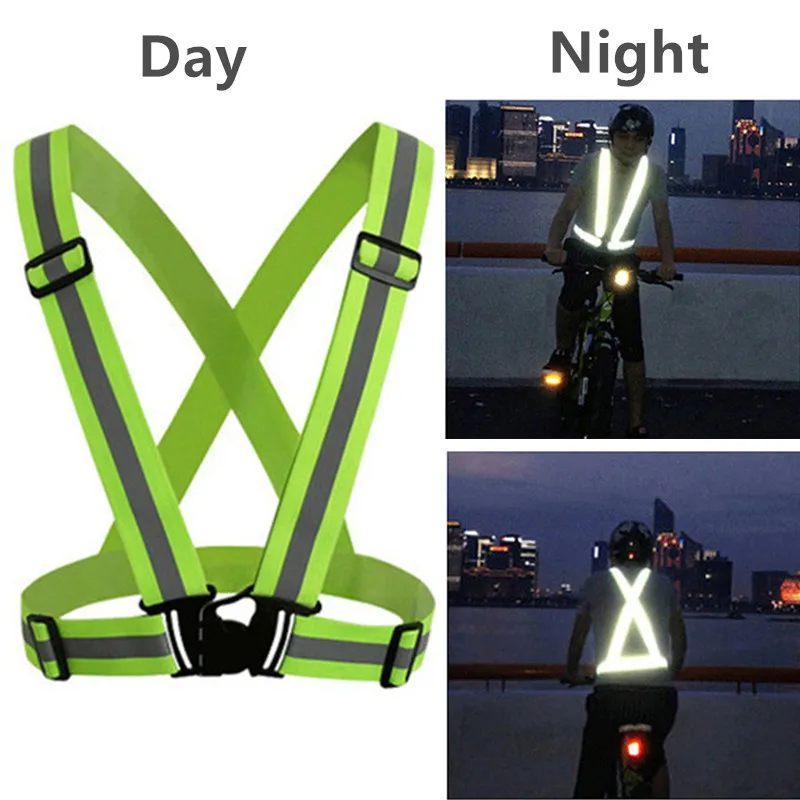 

7 Colors High Visibility Reflective Safety Vest Outdoor Protective clothing for Running Cycling Sports Construction Work Top