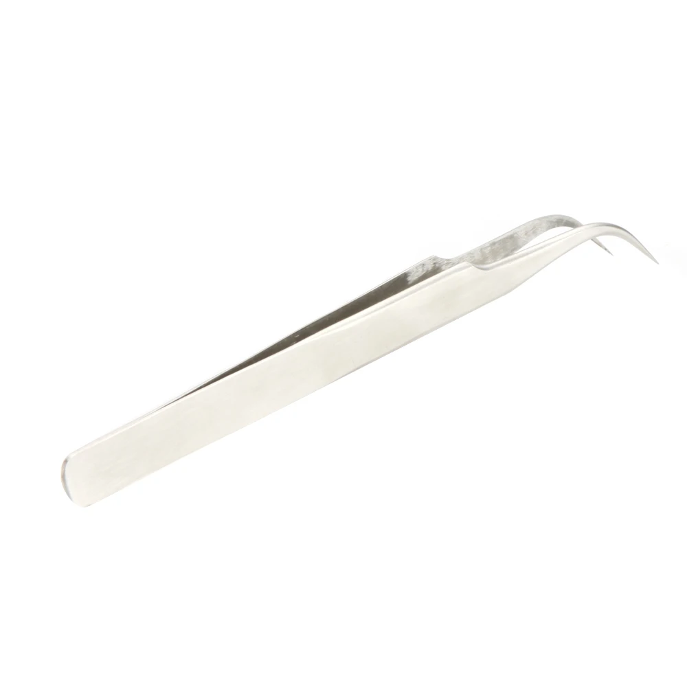 TU 15C Curved Tweezers Stainless Steel Fine Tip Curved