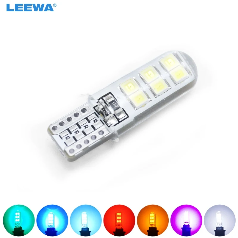 LEEWA 200 шт. Автомобильные светодиодные лампы T10 194 168 W5W 2835 с чипом 12SMD | Автомобили и