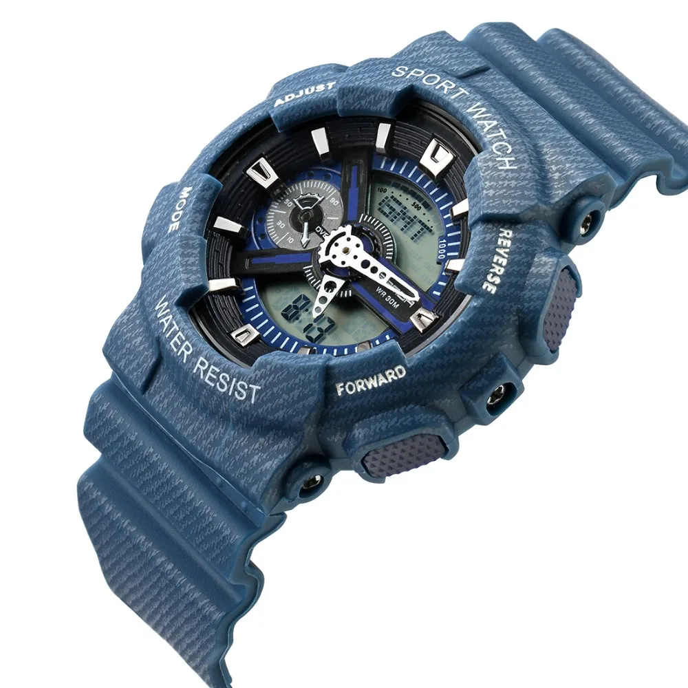 SANDA новые модные повседневные спортивные цифровые часы резиновые ковбойские водонепроницаемые часы для влюбленных мужчин и женщин часы relogio masculino