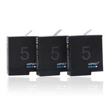 3Pc/lot Gopro 5 Hero 5 Battery 3.85V 1600mAh AHDBT-501 Rechargeable Batteries Akku for AHDBT 501 Gopro Hero 5 Camera Accessories