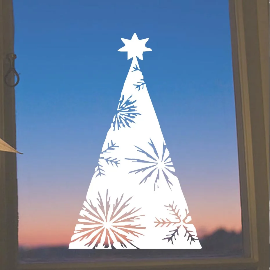 Buy Christmas Tree Wall Stickers Shop Window Glass
