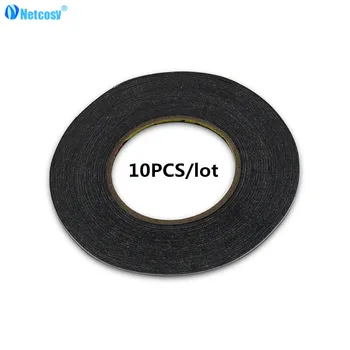 

Netcosy Wholesale 2mm Strong Sticky Glue Tape Black Double Sided Sticky Tape for phone Tablet Camera TouchScreen LCD Glass stick