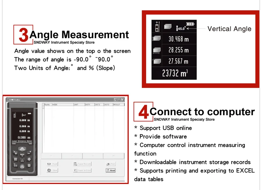 Camera laser distance meter details (7)