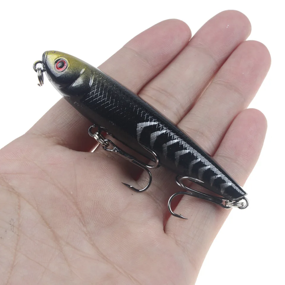 قطعة العائم قلم توبواتر الصيدg الفرعية سطح الموت خطاف سنارة صيد السمك الاصطناعي الطعم الثابت Pesca الصيد معالجة قطعة العائم قلم توبواتر الصيدg الفرعية سطح الموت خطاف سنارة صيد السمك الاصطناعي الطعم الثابت Pesca الصيد معالجة