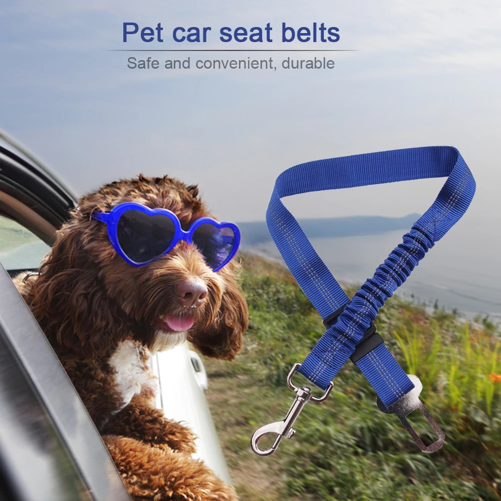 Автомобильный ремень безопасности для собаки, автомобиля, щенка, ремень безопасности, поводок, зажим, товары для собак