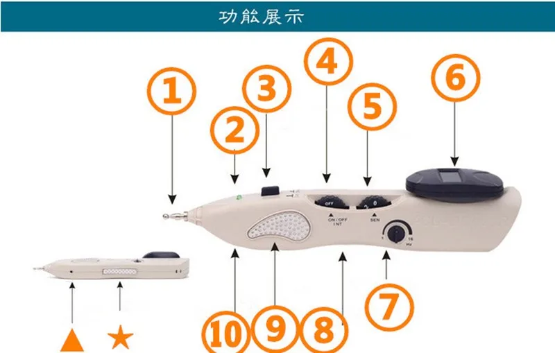 508b ручка для акупунктурных меридианов электронный уход за здоровьем массаж иглоукалывание ручка точечный массажный инструмент для оборудования отверстий/ly-508b