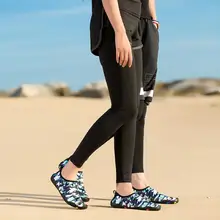 Летняя водонепроницаемая обувь для плавания для мужчин и женщин; пляжная обувь для взрослых; унисекс; мягкая прогулочная обувь на плоской подошве для пары; 0806