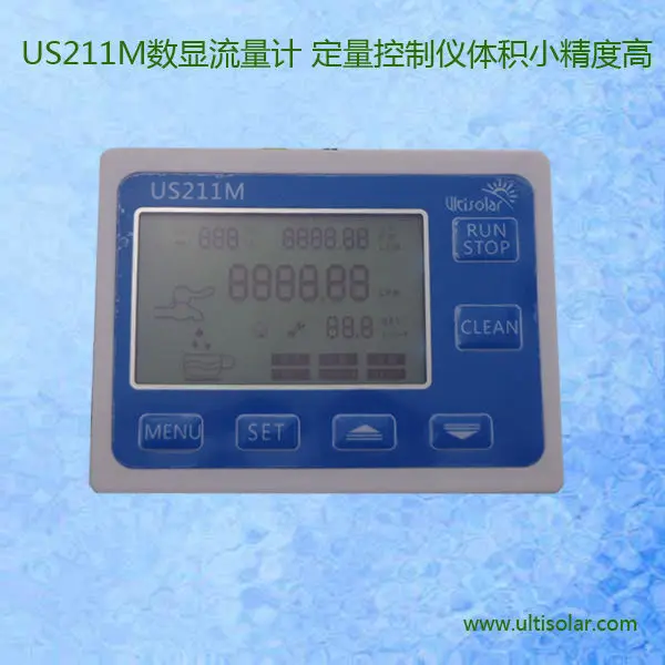 US211M расходомер воды зал датчик расхода воды считыватель с USN-HS06PA-1 1.5L/мин расходомер с считыватель температуры