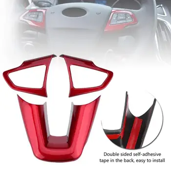 

ABS Car Styling Steering Wheel Buttons Decoration Cover Trim Sticker for Ford Focus 2015-2018 Car Accessories Styling