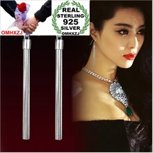 ציצית תכשיטי אופנה הסיטוני omh YS57 אוזניים לתלות עגילי תליוני כסף סטרלינג לאישה 925(China)