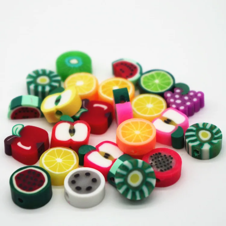 Бусины из полимерной глины 10 мм разные цвета|bead assortment|beads charmsclay beads |