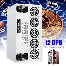 Crypto Coin Open Air Mining Frame Rig Graphic Case For 12 GPU BTC/ETH/Bitcoin DM for Mining Machine Compatible Durable SPTE