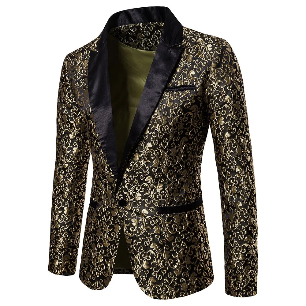 

Hot 2019 Autumn Winter Men Smart Casual Suits Coats Fashion Slim Stylish Luxury Casual Vintage Blazer Suit Jacket High Quality