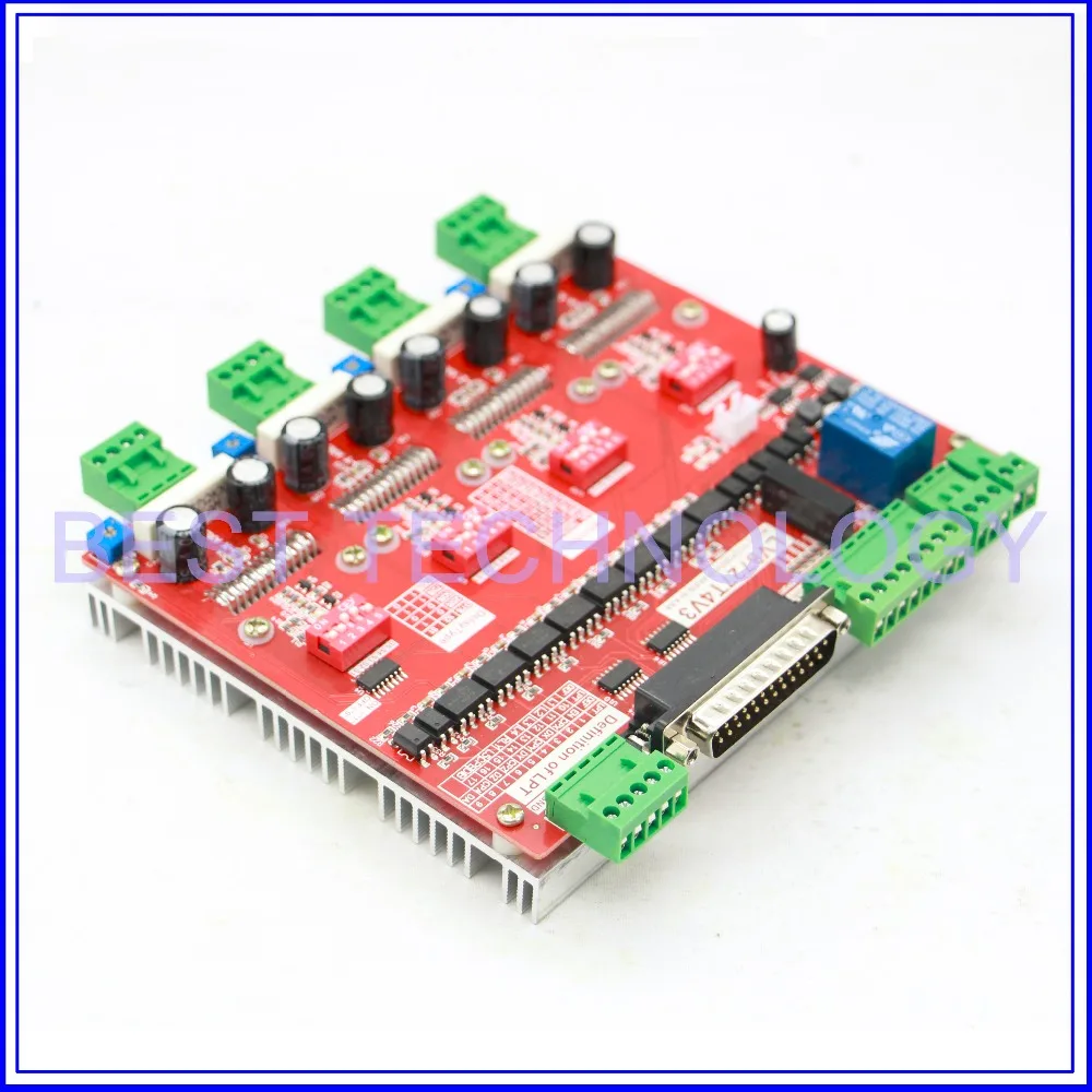 

MACH3 4 Axis CNC Controller high frequency 200KHz 4.2A CNC Driver Board peak voltage 4.8A ! New product , high quality!