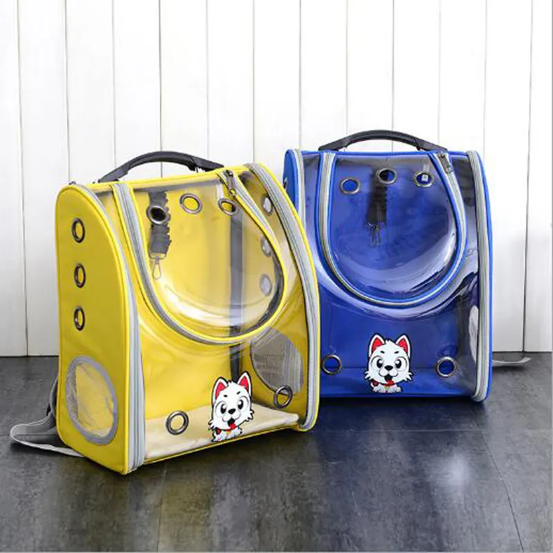 

New Winter Cat Bag Transparent Pet Backpack Out Portable Pet Dog Bag Cat Bag Ventilated Pet Bag