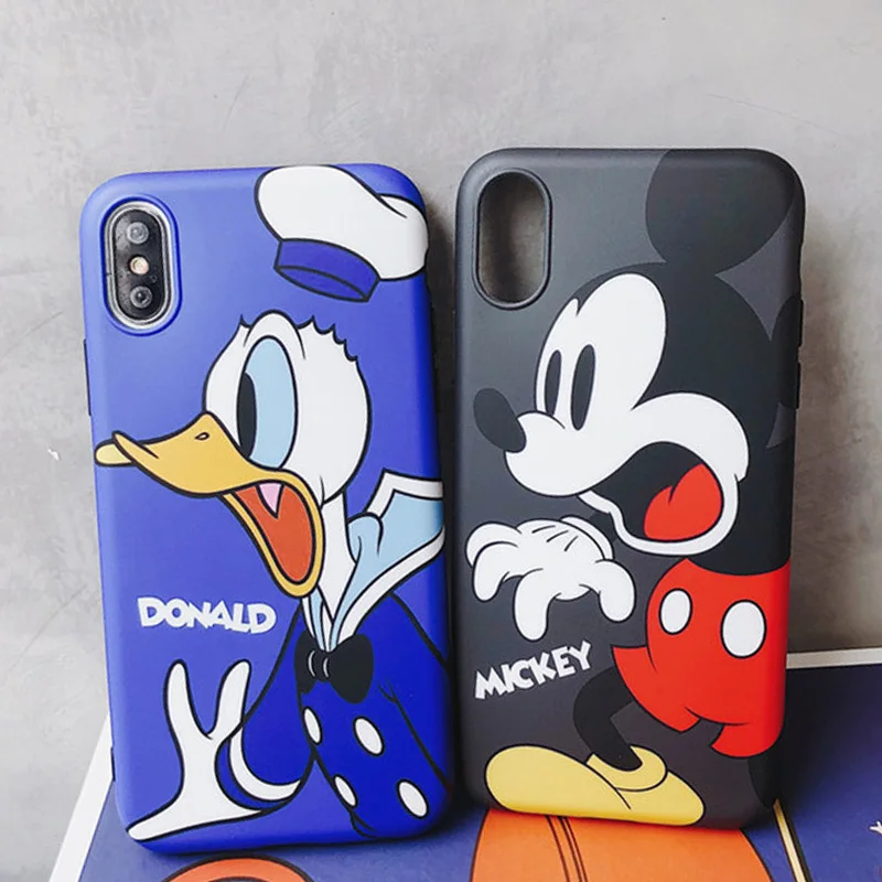 

Disneys Mickey Case For iPhone 8 8plus 7 7 Plus Phone Case For iphone 6 s 6s Plus X XR XS Max Cases Cover Coque Funda Capinha