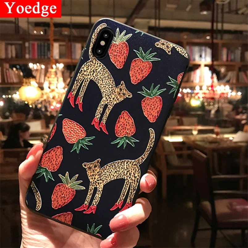 

3D Emboss Animals Flower Coque For Xiaomi Redmi Note 7 K20 Pro Mi A1 5X A2 8 Lite 9 SE Mi 9T Pro Mi9 Pocophone F1 Soft TPU Case
