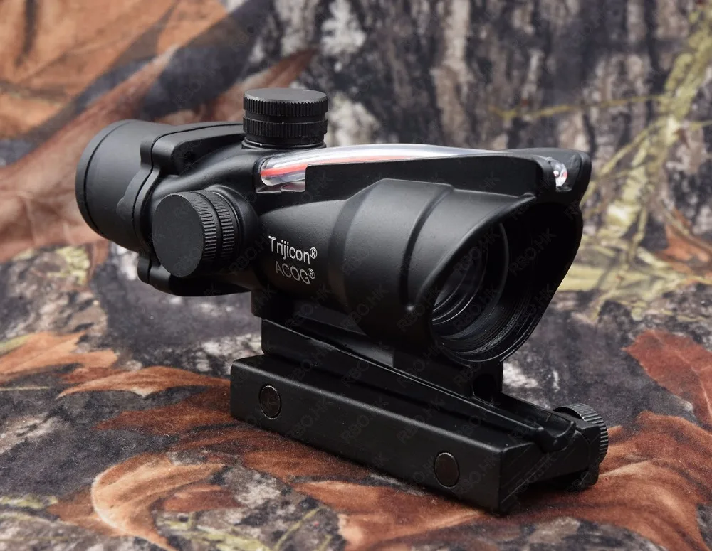 Тактический trijicon ACOG Стиль зеленое волокно оптика 1x32 прицел водонепроницаемый для охоты стрельба M7262