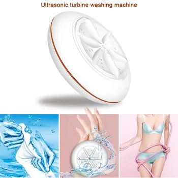 

Fashion New Turbine Ultrasonic Mini Washing Machine Travel Cleaner Laundry Washer Cleaning for Fruit Jewelry HY99 AU27