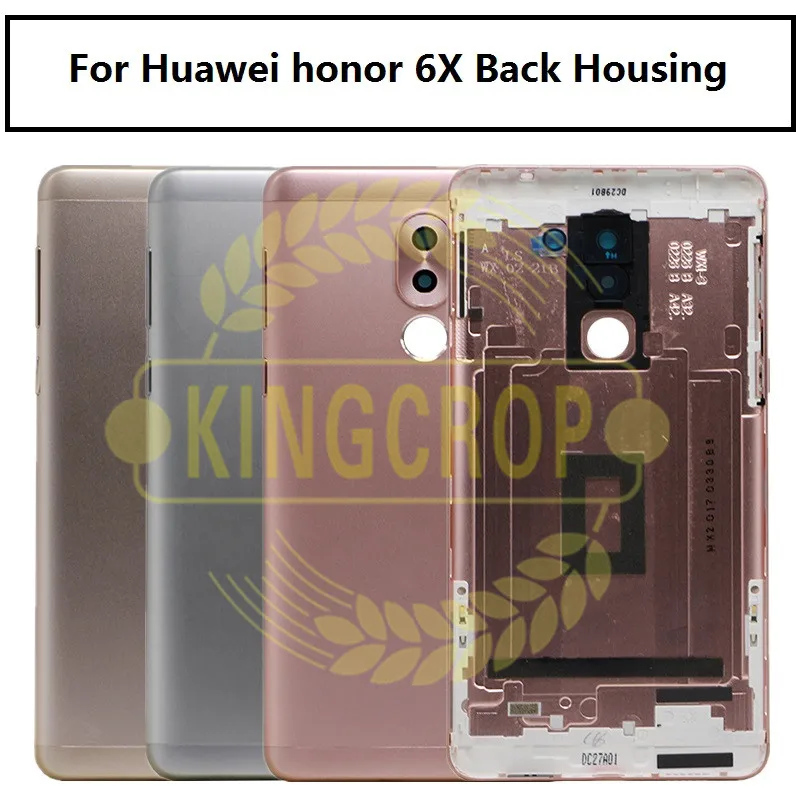 6X Battery cover case For Huawei honor Back Housing Replacement Parts Metal Cover for huawei changwan 6x BLN-AL10 | Мобильные