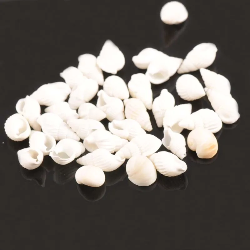 

200Pcs Fashion White Natural Shell For Home Decoration Mini Spiral SeaShell Jewelry DIY Handmade Scrapbooking 10-13mm TR0225