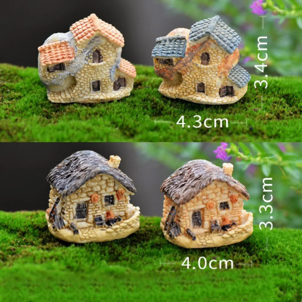 fanbufan Miniatura Paesaggio Micro Paesaggio Schiuma Resina per Giardino in Vaso Decoro a casa Mini Lampione
