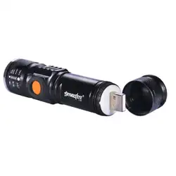 Светодиодный фонарик Перезаряжаемые факел USB Flash Light велосипед карманный светодиодный Масштабируемые лампы для охоты