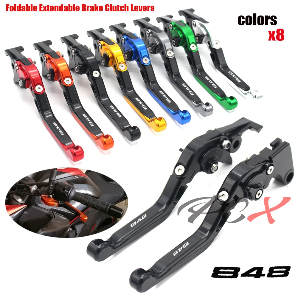 

For DUCATI 848 / EVO 2007 2008 2009 2010 2011 2012 2013 CNC Motorcycle Folding Retractable Brake Clutch Handle