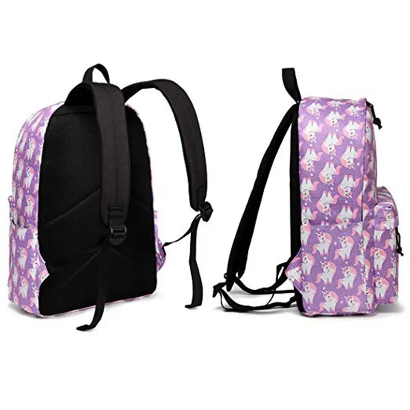 VASCHY, Модный женский рюкзак, милые школьные сумки, дорожная сумка для ноутбука, рюкзак с единорогом для подростков, девочек, женщин, Youngers