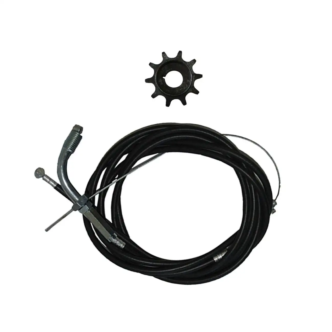 Throttle Cable Clutch Cable&Drive Sprocket Fits 66/80cc Motorized Bike Engine