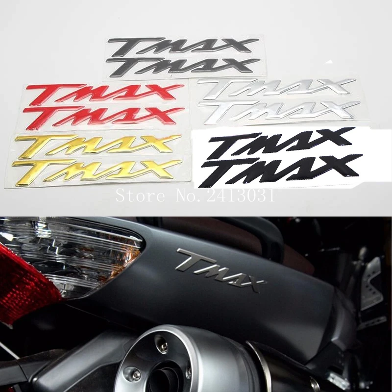 For yamaha TMAX 530 500 T-MAX 530 T-MAX 500 T MAX 530 Motorcycle Tank Pad Protector Decal Skull Sticker Motorbike Tank Sticker Silver